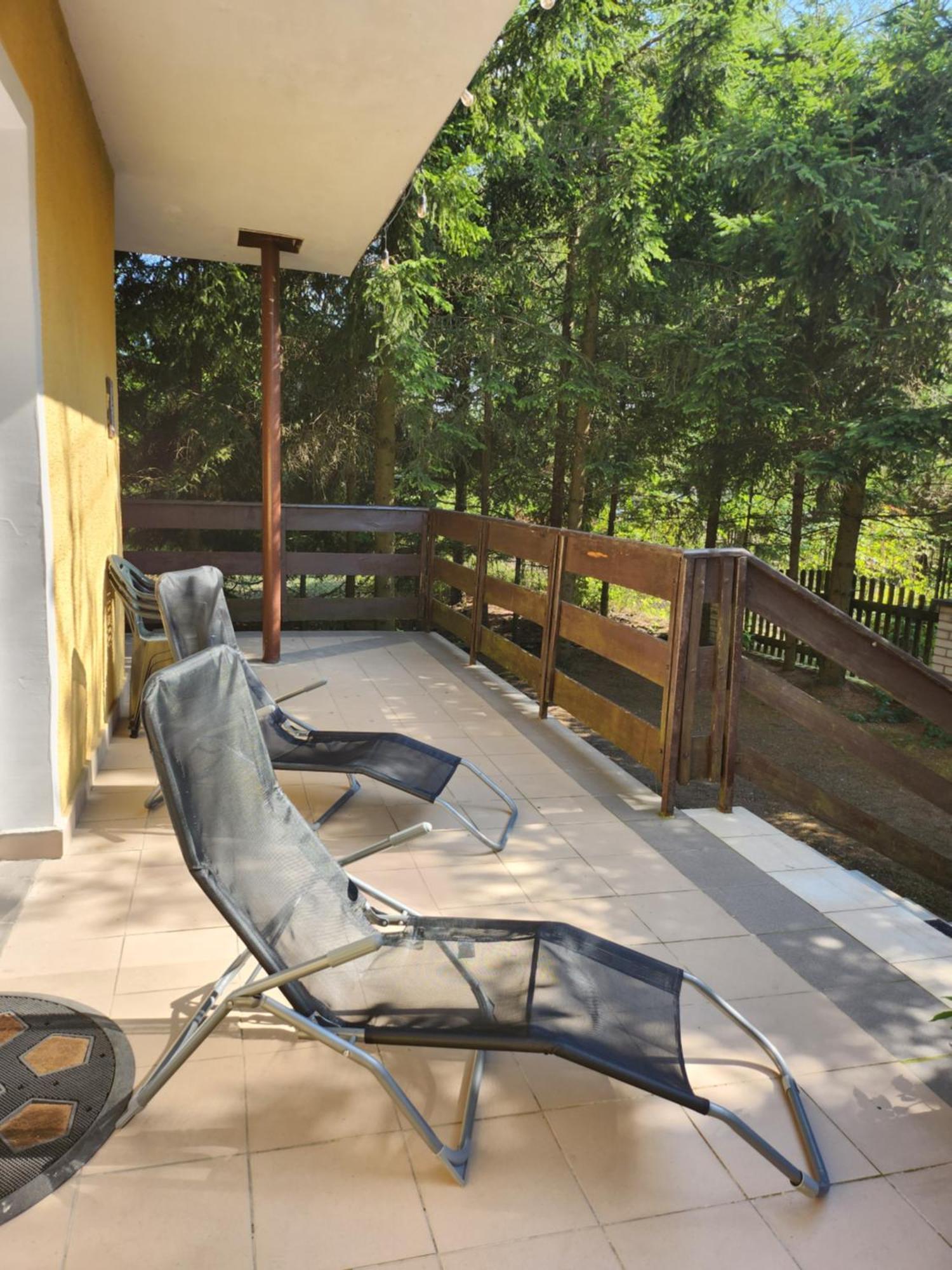 Duzy Dom Wilkasy Zalesie 100M Od Plazy Villa Bagian luar foto